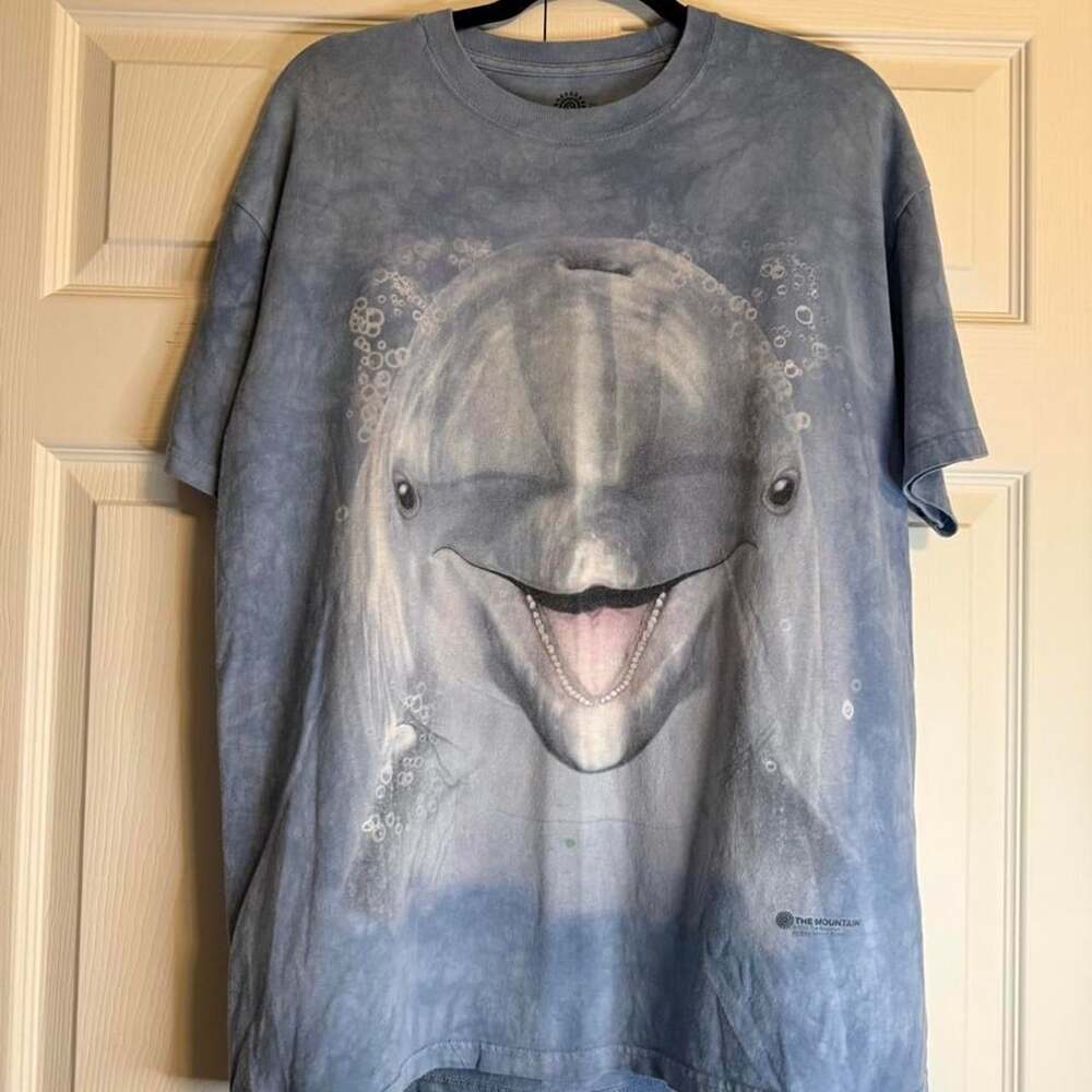 The Mountain Dolphin Face Tie-Dye Rush 2019 Graphic T-Shirt